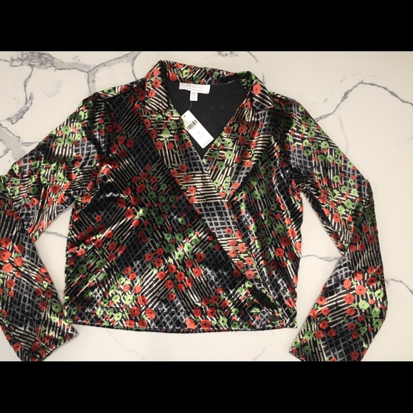 Velvet wrap blazer - Picture 2 of 5